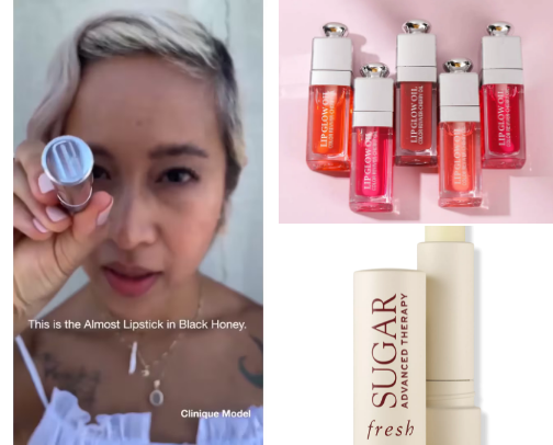 Perfect lips cover photo collage