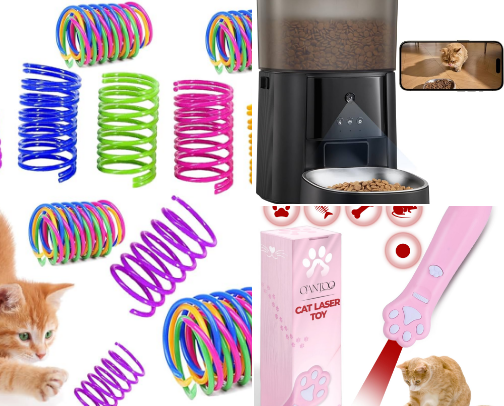 My MUST HAVE cat products cover photo collage