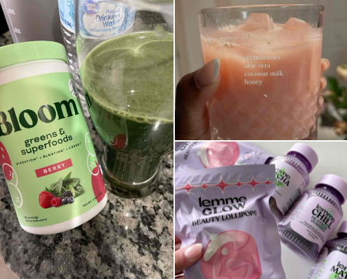 Health & Wellness 💚🧘🏽‍♀️🥒 🍵 cover photo collage