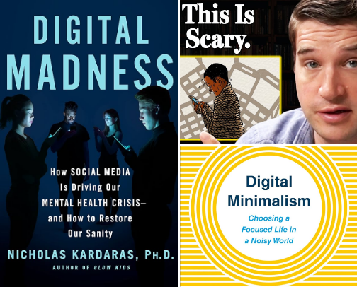 Books And Resources To Help You On Your Digital Minimalism Journey cover photo collage