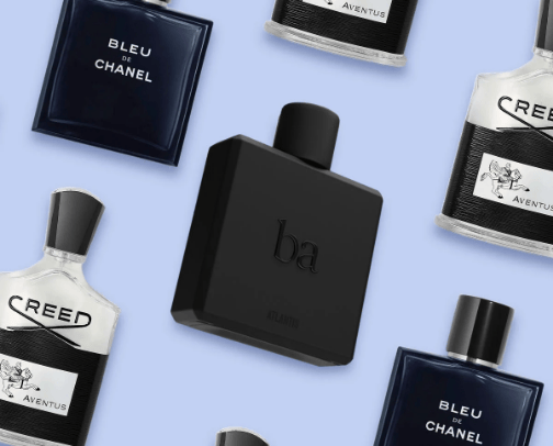 Men's fragrance cover photo collage