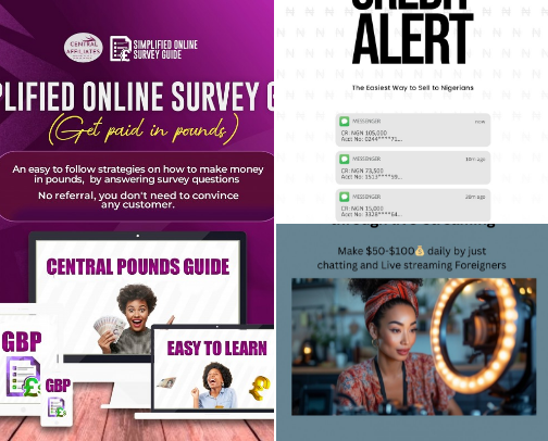 From Zero to Online Income: Digital Skills, Freelancing & Side Hustles💻 cover photo collage