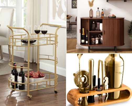 Bar Cart Essentials cover photo collage
