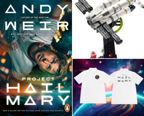 project hail mary! cover photo collage