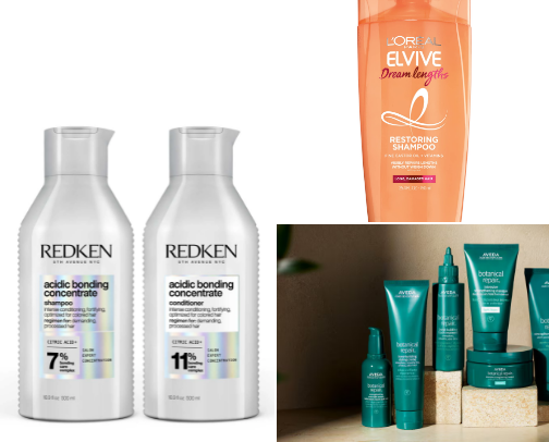 Hair care cover photo collage