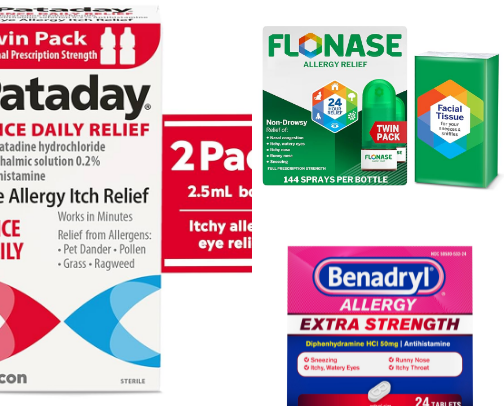 Allergy season cover photo collage