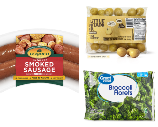 Easy Creamy Smoked Sausage & Broccoli Skillet (One-Pan Dinner) cover photo collage