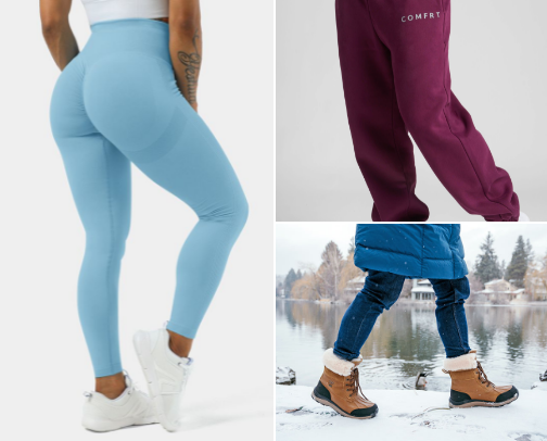 Tired of the same ugly sweats and sweater this winter? Spice up that winter wardrobe with some of my cute winter go too’s that still keep you warm! cover photo collage