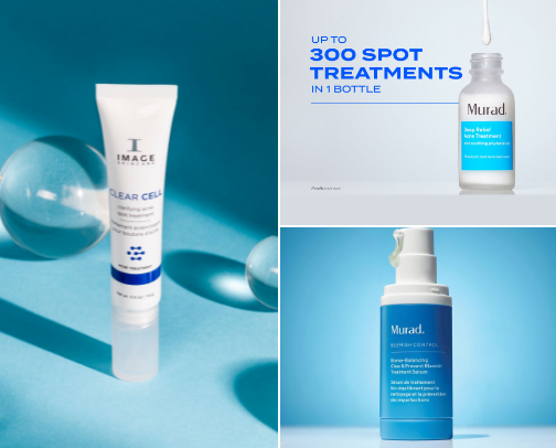 skincare products that clear acne fast cover photo collage