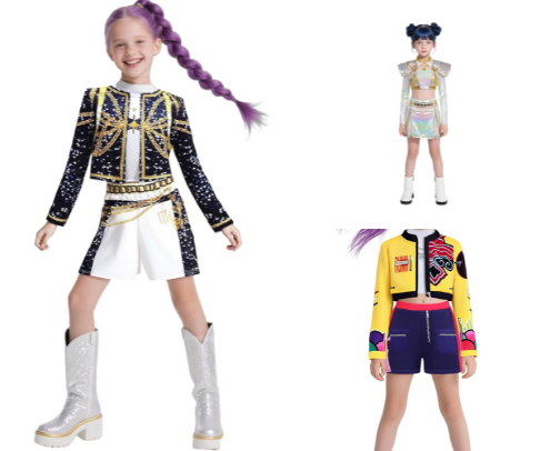 KPop Demon Hunters Costumes cover photo collage