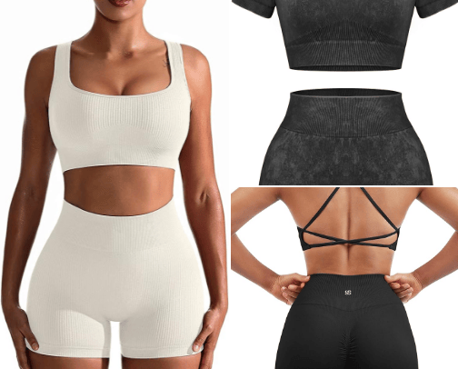 Workout Clothing cover photo collage