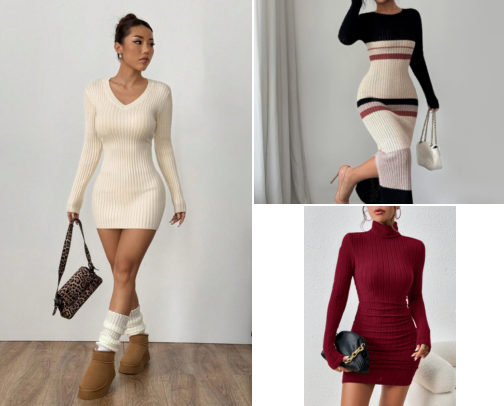 Fall Sweater Dresses To Your Closet |Shein Finds cover photo collage