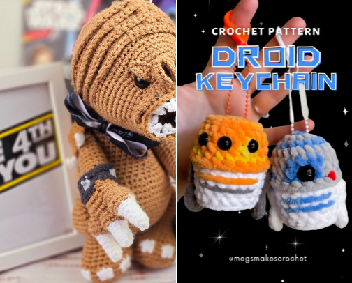 Star Wars Inspired Crochet Patterns cover photo collage