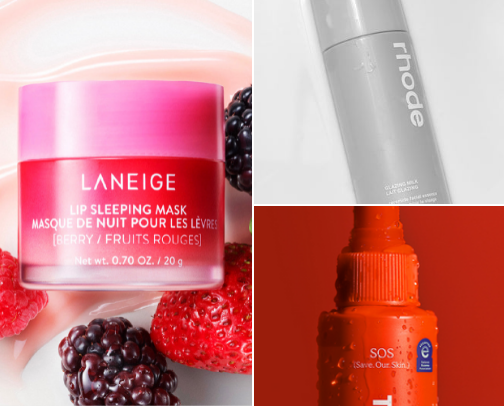 My favourite skincare products cover photo collage