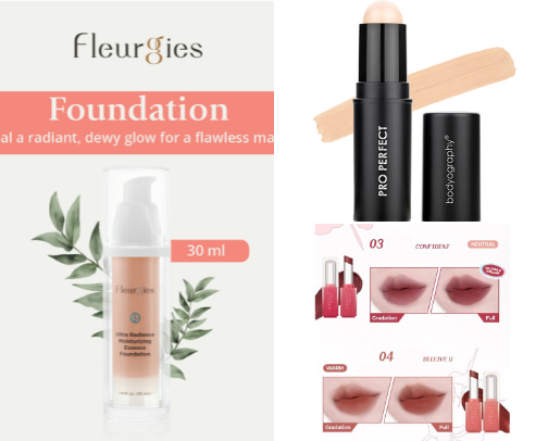 Makeup cover photo collage