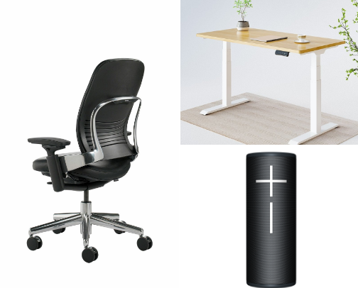 Work from home, but make it comfortable! 
For people under 5'5/165cm cover photo collage