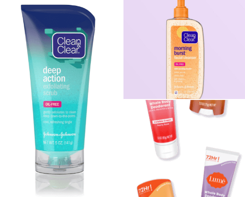 Skincare, Hair, and Body cover photo collage