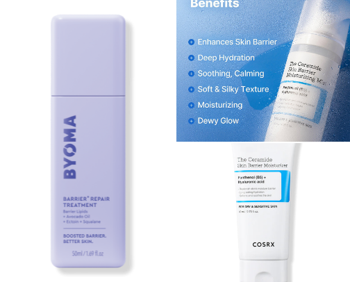 Sensitive & Reactive Skin Favotites. cover photo collage