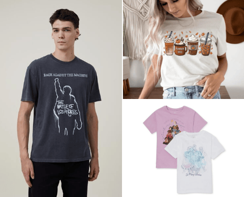 Graphic T- Shirts cover photo collage