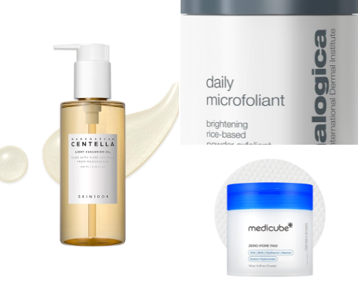 My Top Exfoliants for Glass Skin cover photo collage