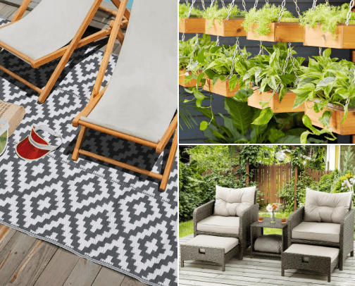 Home Depot Fall Decor for porch cover photo collage