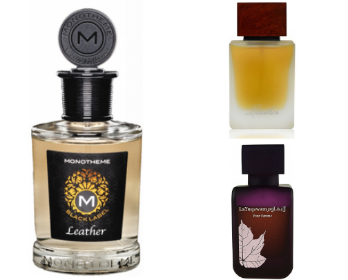 Leather parfumes 🌳 cover photo collage