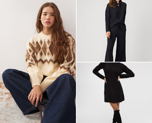 Trendy Sweaters 2025 cover photo collage