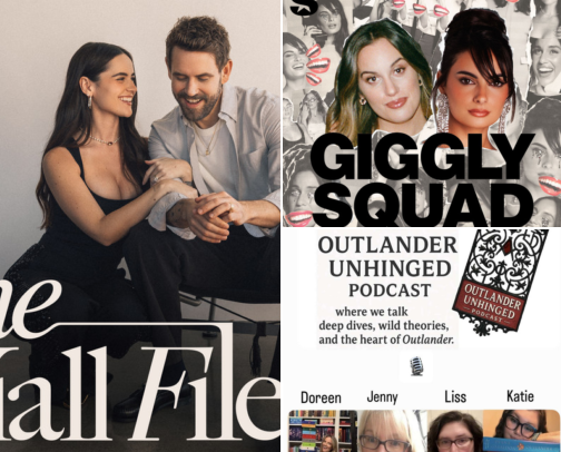 Fun and feel good podcasts cover photo collage
