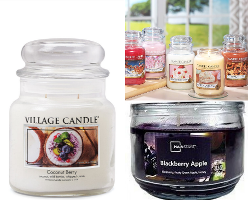 Candles cover photo collage