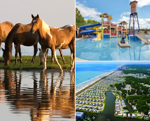 Vacation spots cover photo collage