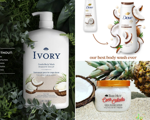 Coconut Girly Must Haves 🥥🤍 cover photo collage