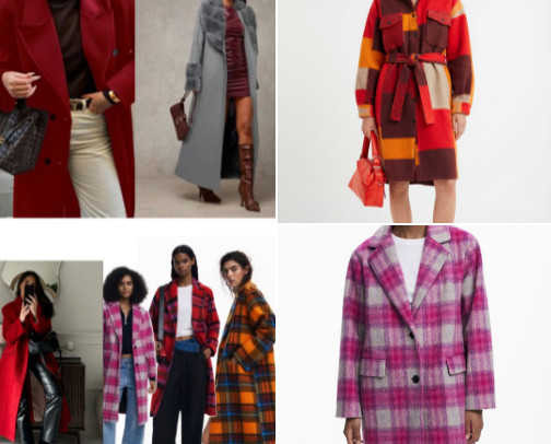 Invierno colorido y con estilo .🩷❤️🧡Abrigos que elevan cualquier look cover photo collage