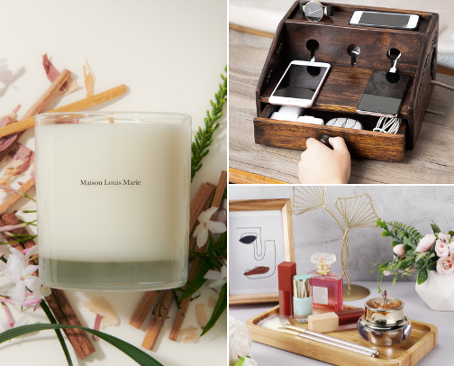 Luxury Scent & Clutter Control: Small Home Upgrades cover photo collage