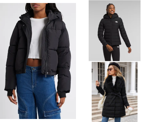 Women's Winter Coats cover photo collage