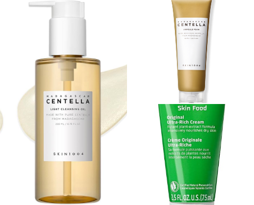 top tier makeup and skincare products cover photo collage