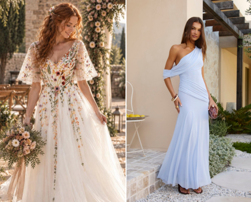 The Art of Elegance: Luxury Dresses cover photo collage