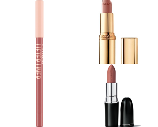 The perfect nude lip cover photo collage