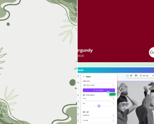 Canva cover photo collage