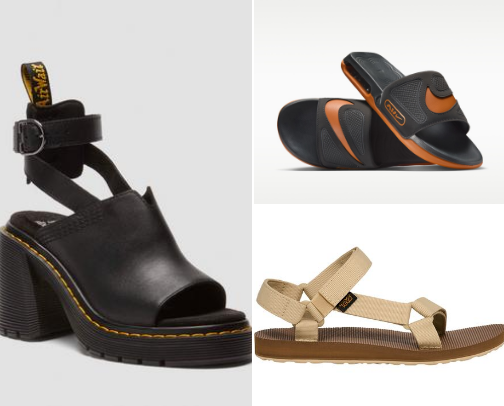 Sandals cover photo collage