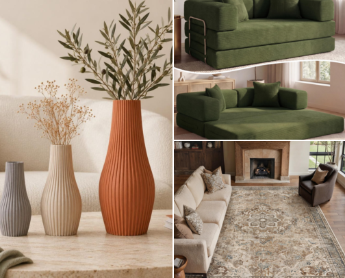Cozy Fall Home Decor & Autumn Accents cover photo collage