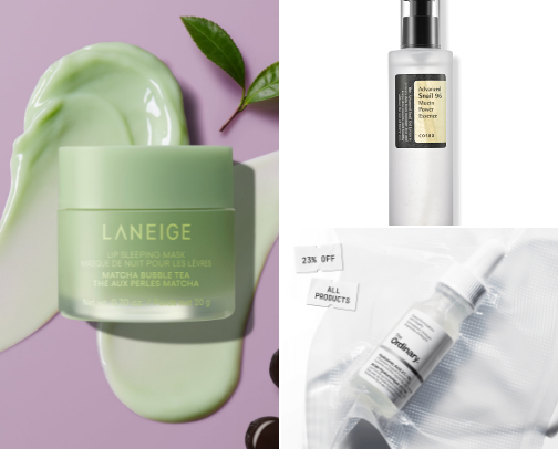 Luxury beauty under $50 cover photo collage