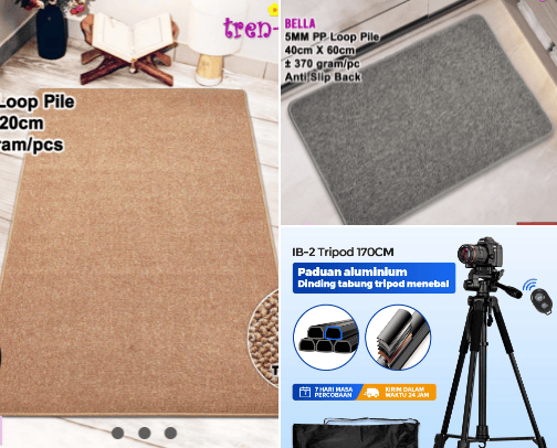 Peralatan Konten Untuk Affiliator dan Konten Kreator (Lengkap dengan dekorasinya) cover photo collage