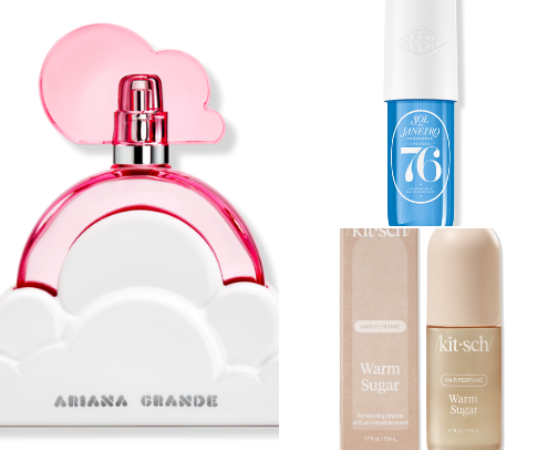 Perfumes and body mist cover photo collage