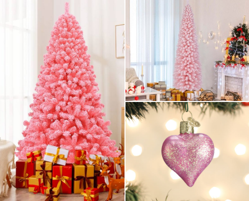 She’s dreaming of a pink Christmas 🎄 cover photo collage