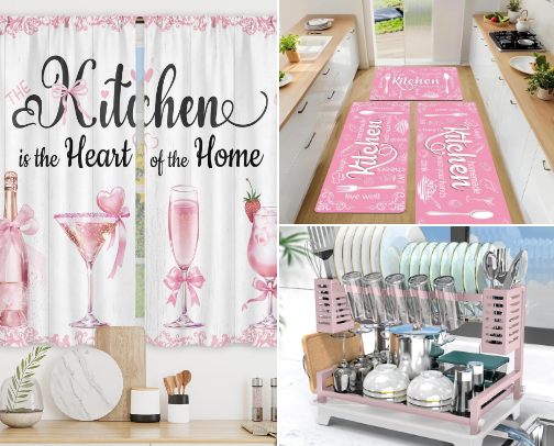 🩷 Feminine & Aesthetic Kitchen Finds cover photo collage
