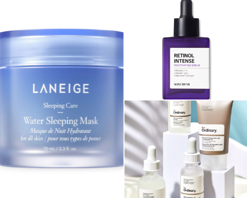 Night Routine Skincare cover photo collage