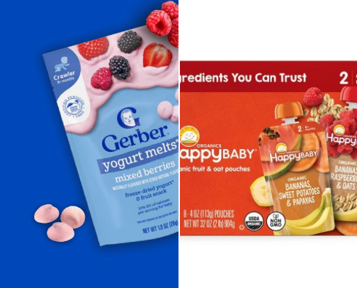 Snack and Children Foods cover photo collage