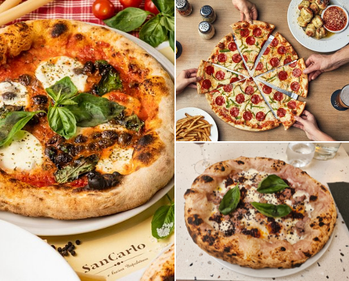 Best Pizza places in Prague cover photo collage