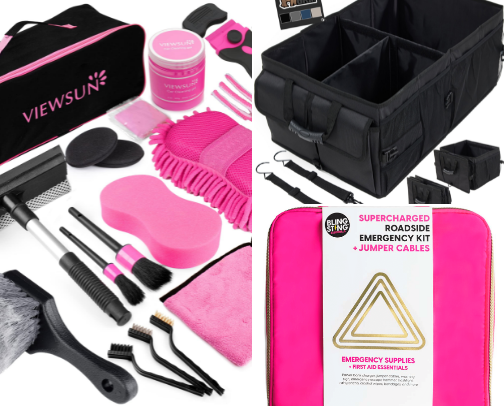 Just a girl and her car things cover photo collage