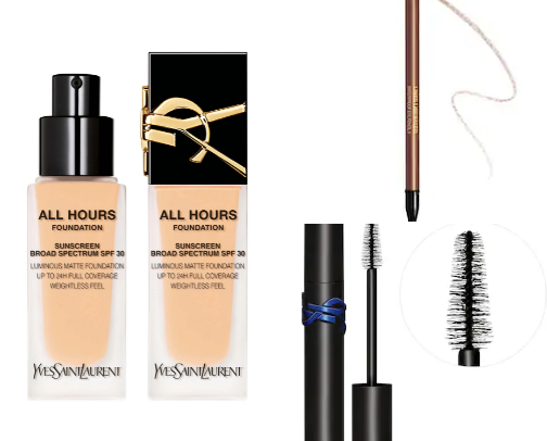 Vyes Saint  Laurent  cosmetics 🤎 cover photo collage